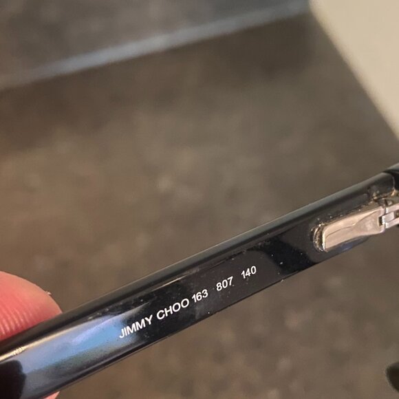 Jimmy Choo 163 Eyeglasses - Black - Picture 8 of 12